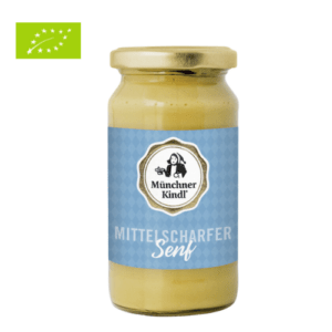 Mittelscharfer Senf BIO – Münchner Kindl (200 ml)